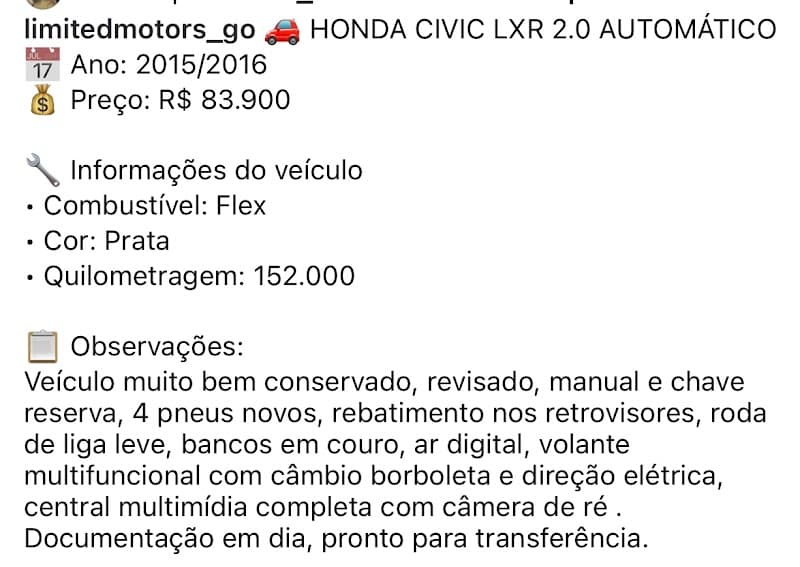 Honda Civic 2.0 EXR - Foto 11